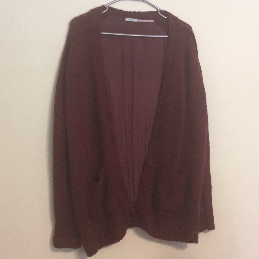 Kimchi Blue Oversized Cardigan Silky Back